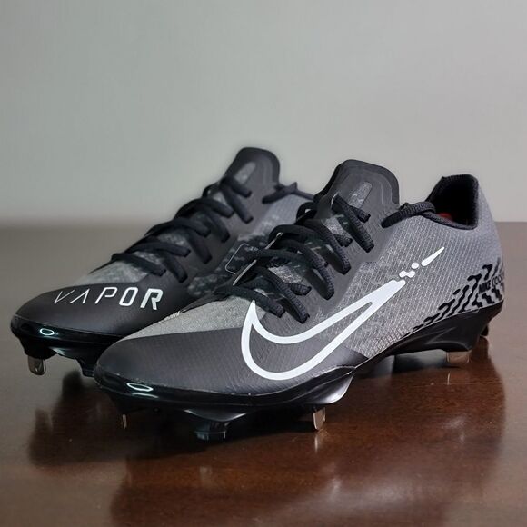 Nike React Vapor Ultrafly 4 Baseball Shoes Cleats Black Grey Women's Size 9.5 - Picture 5 of 15